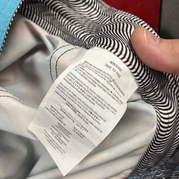 Volcom Mashed Stoney Boardshorts Mens 32 Blue Orange Surfer Beach Swim Trunks - Picture 6 of 10